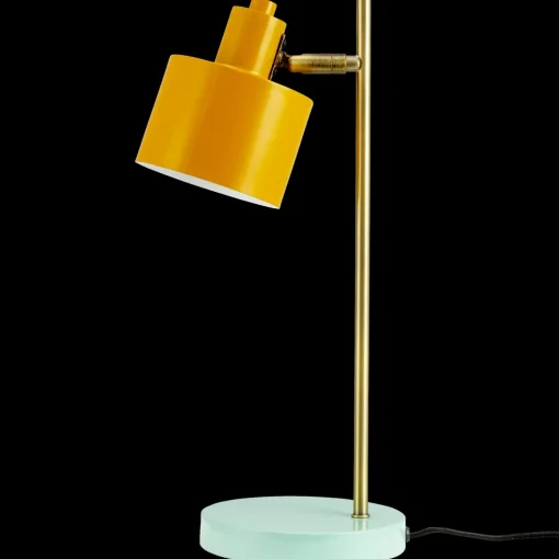 Dyberg Larsen Ocean bordlampe tyrkis/karry/messing