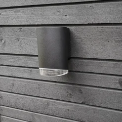 Dyberg Larsen Ribe udendørs væglampe sort
