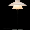 Dyberg Larsen Valby opal bordlampe 3 G9 sort