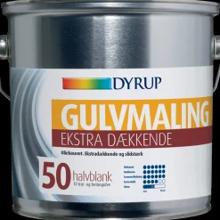 Dyrup gulvmaling ekstra dækkende olie 50 hvid 2,25 L