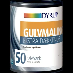 Dyrup gulvmaling ekstra dækkende vand 50 hvid 0,75 L