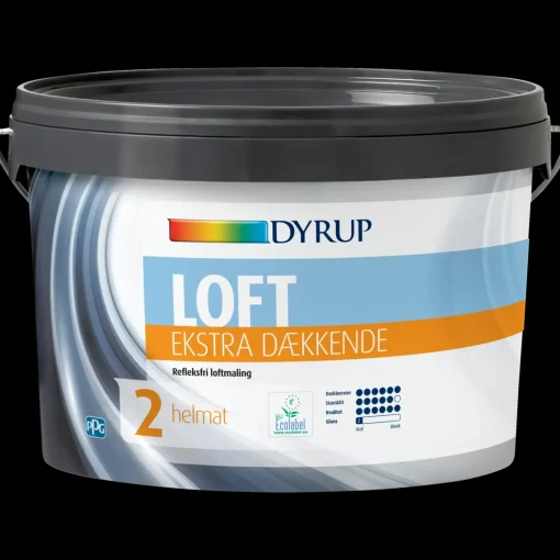 Dyrup loftmaling ekstra dækkende 2 hvid 2,25 L