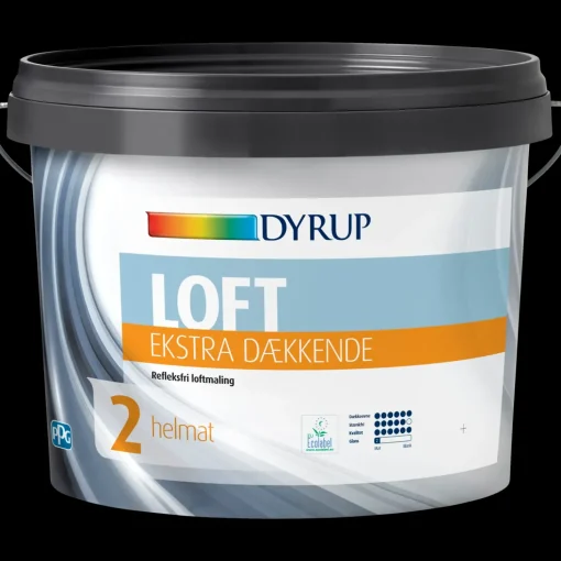 Dyrup loftmaling ekstra dækkende 2 hvid 2,25 L