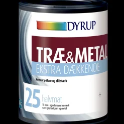 Dyrup træ og metal ekstra dækkende 25 hvid 0,75 L