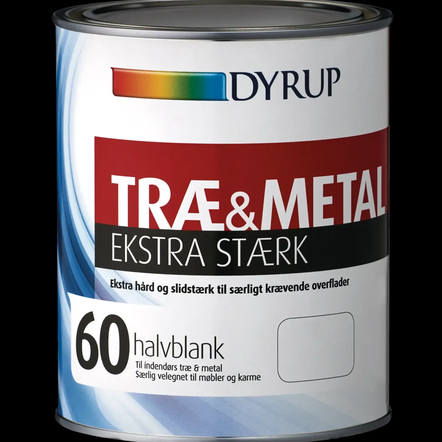 Dyrup træ og metalmaling ekstra stærk 60 hvid 1 L