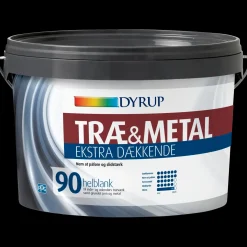 Dyrup træ og metalmaling ekstra dækkende 90 hvid 0,75 L