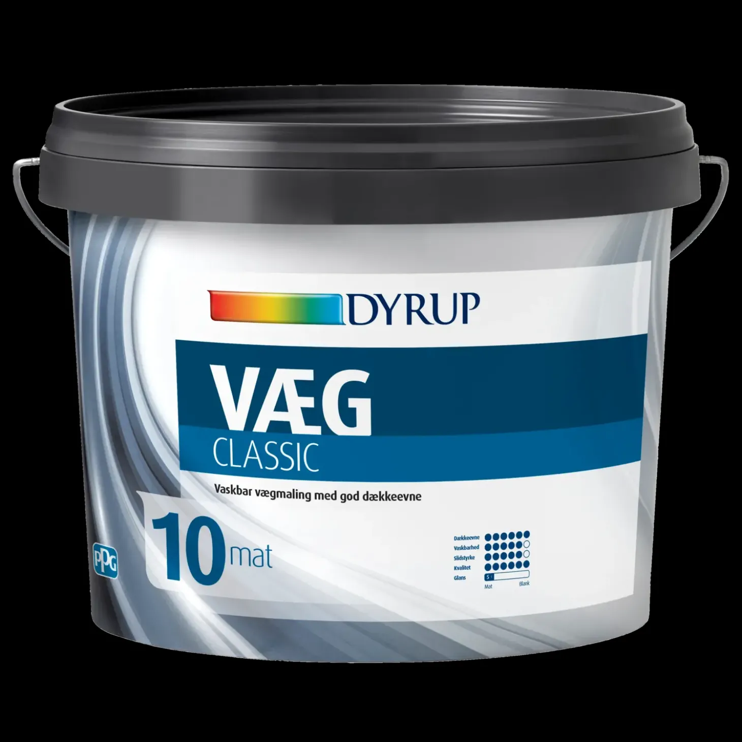 Dyrup vægmaling classic 10 hvid 0,75 L