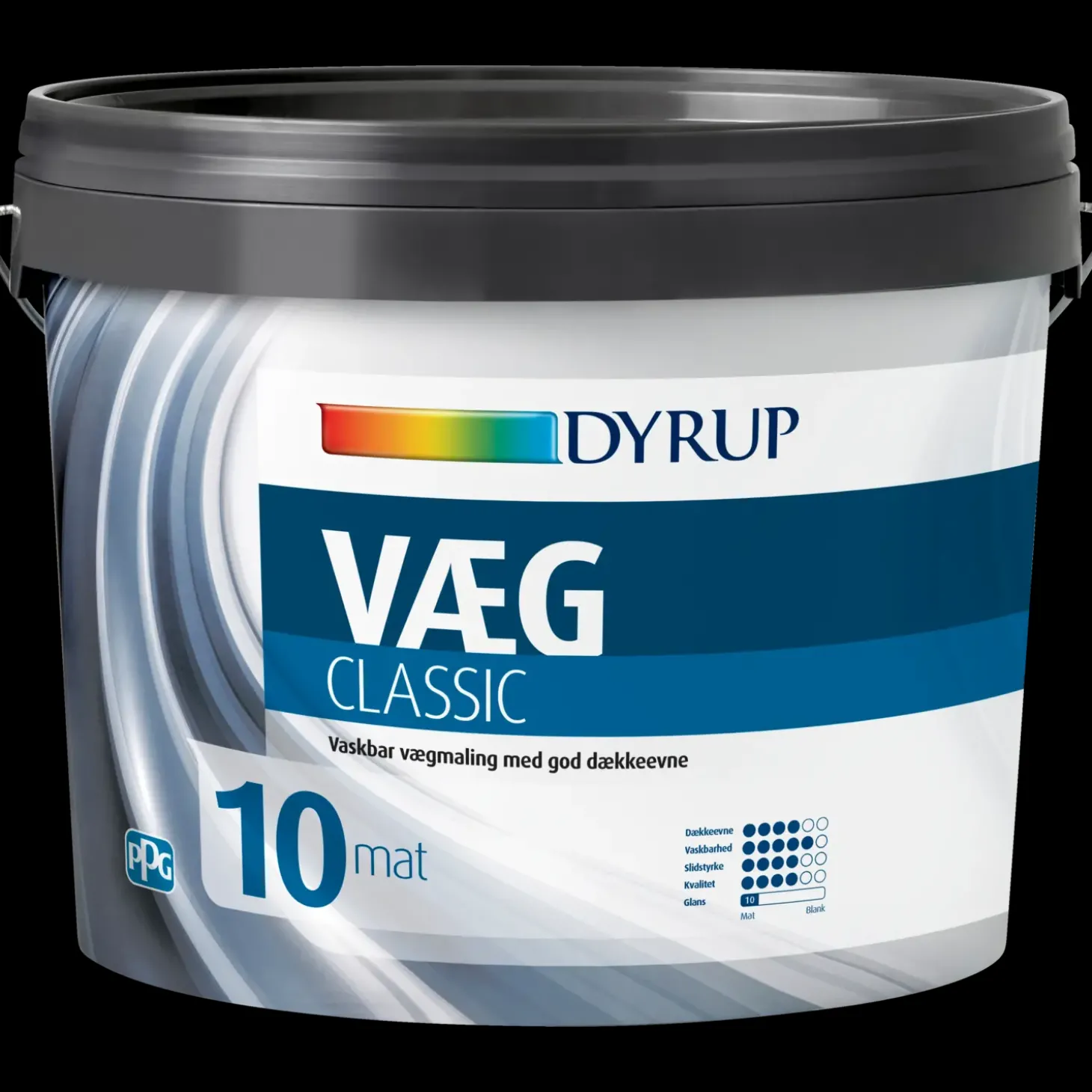 Dyrup vægmaling classic 10 hvid 0,75 L