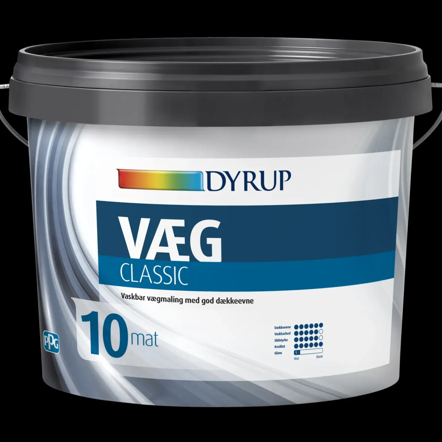 Dyrup vægmaling classic 10 hvid 0,75 L