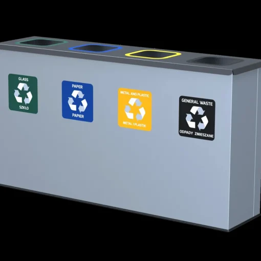 Eco Station 4 sækkeholdere á 60 L