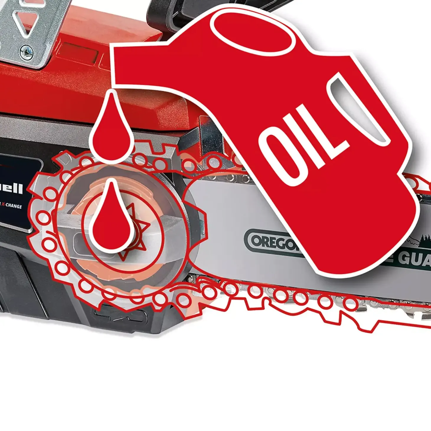 Einhell GE-LC 18/25 Li Kit 18V kædesav 25 cm 3,0Ah batteri og lader