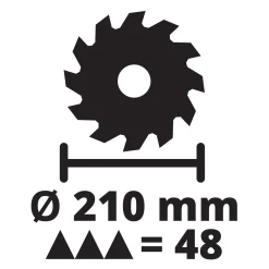 Einhell TC-SM 2131 kap-/geringssav, Ø210 mm - 1500W