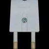 E-Line + stikprop flad hvid 230V 16A