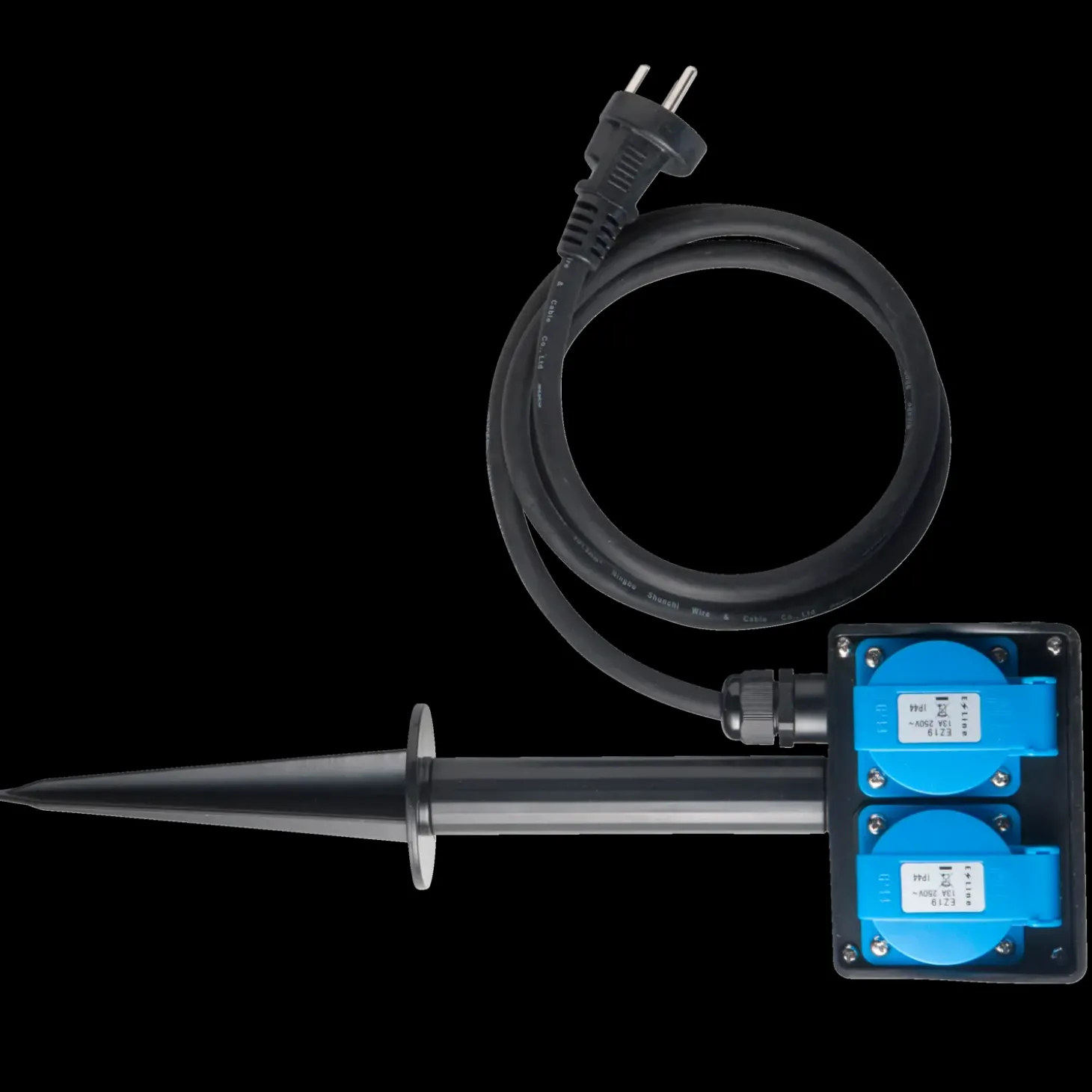 E-Line havespyd m/udtag og timer