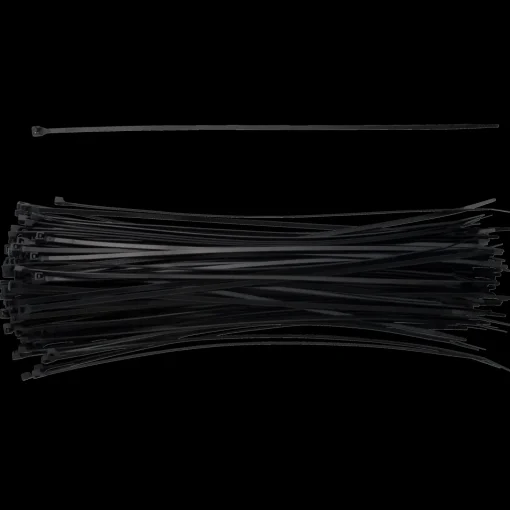 E-Line kabelstrips 4,8x300 mm 100 stk sort