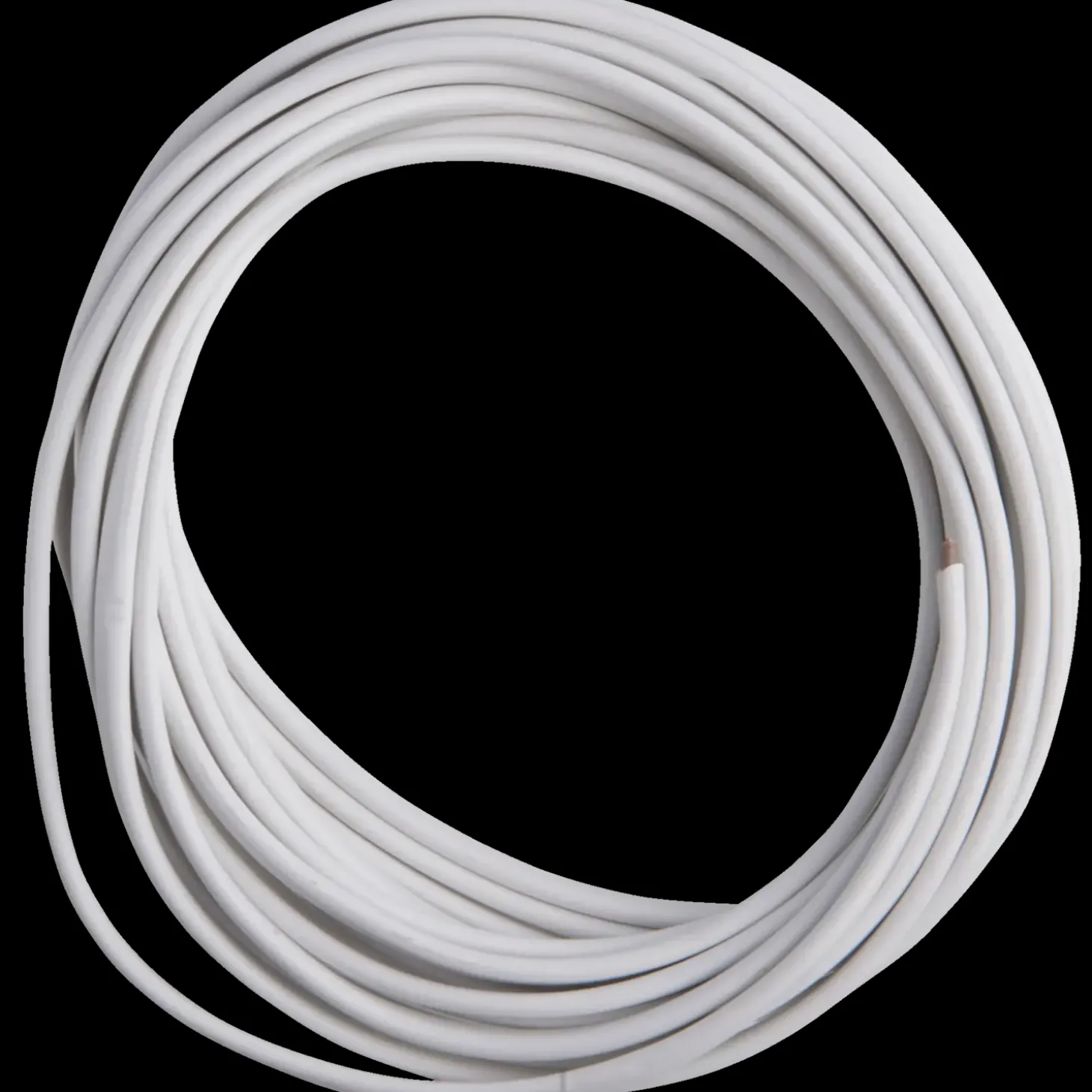 E-Line ledning flad 2x0,75 hvid 5 m