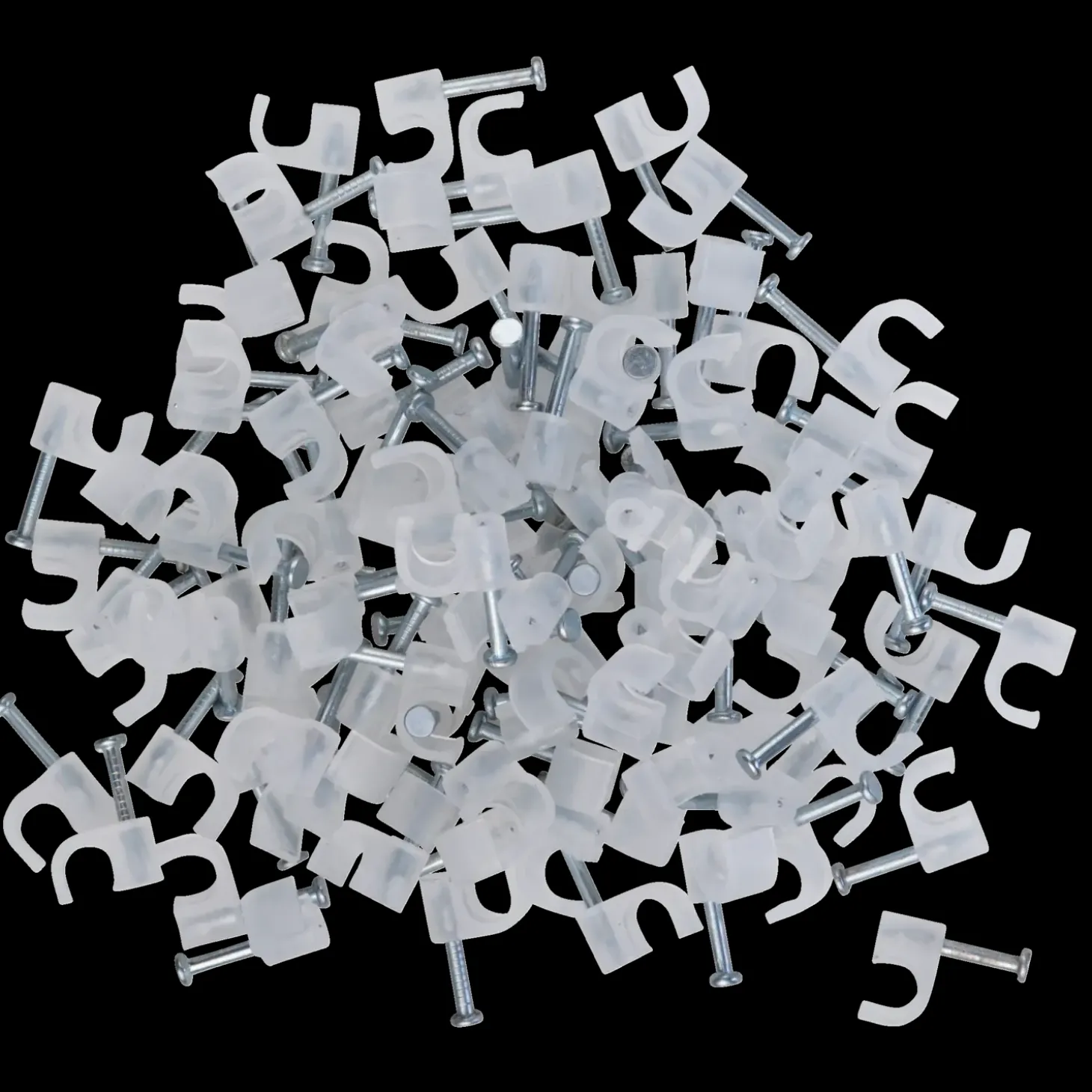 E-Line ledningsclips R 3-5 100 stk neutral