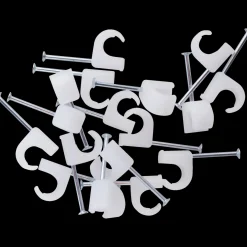 E-Line ledningsclips R 5-7mm 20 stk neutral
