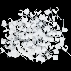 E-Line ledningsclips rund 7-10 100 stk hvid