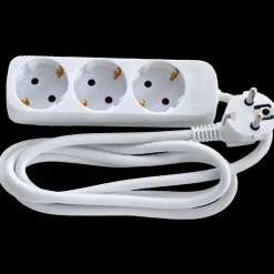 E-Line schuko stikdåse 3-vejs 3x1,5 mm² 1,5m