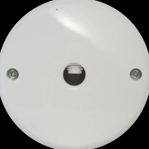 E-Line udløbsroset 5P T-MODEL Ø80 mm hvid