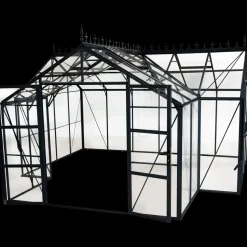 Elmholm Exclusive Orangeri antracit med hærdet glas 17,65 m²