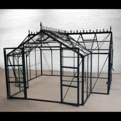 Elmholm Exclusive Orangeri antracit med hærdet glas 17,65 m²