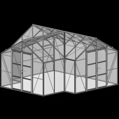 Elmholm Exclusive Orangeri antracit med hærdet glas 17,65 m²