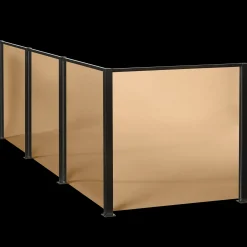 Elmholm hegn m/smoke glas forlængersæt 95 cm