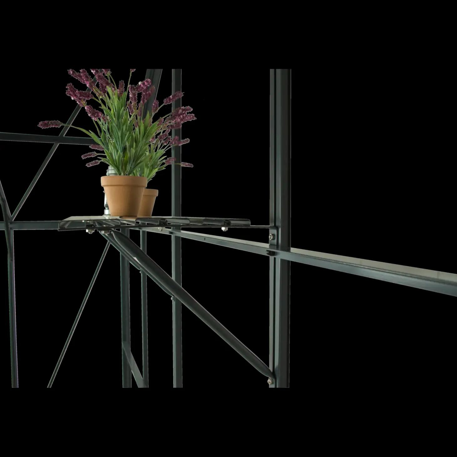 Elmholm universal drivhushylde antracit 1388x325 mm