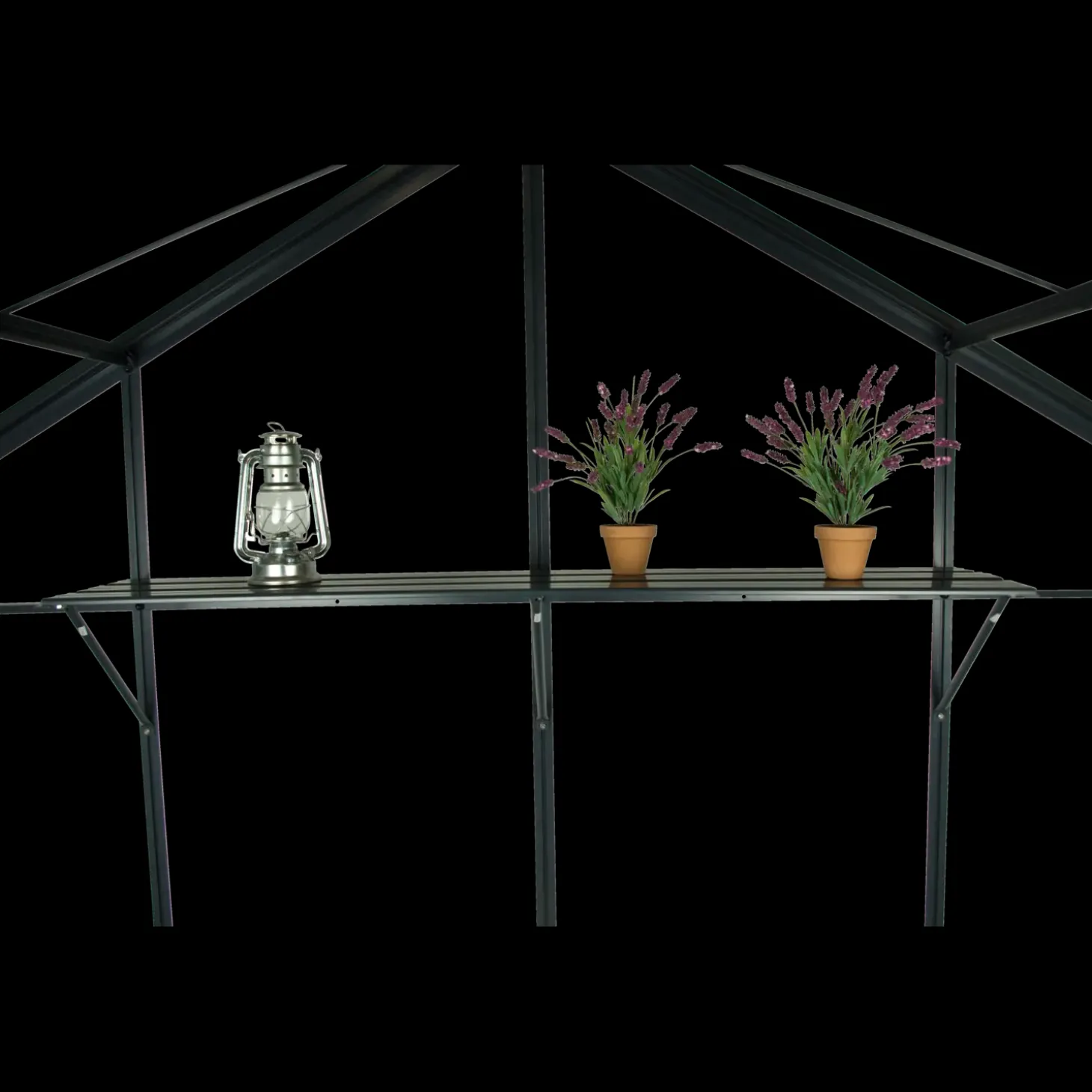 Elmholm universal drivhushylde antracit 1388x325 mm