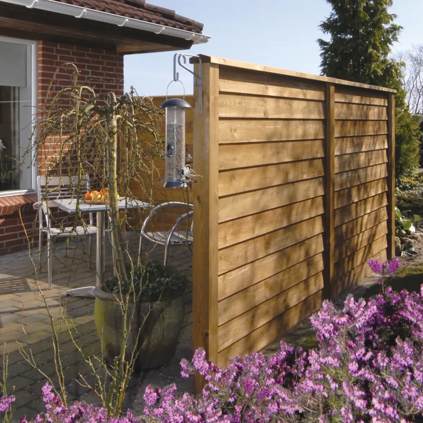 Endestolpe trykimprægneret 97x97 mm længde 2,7 m