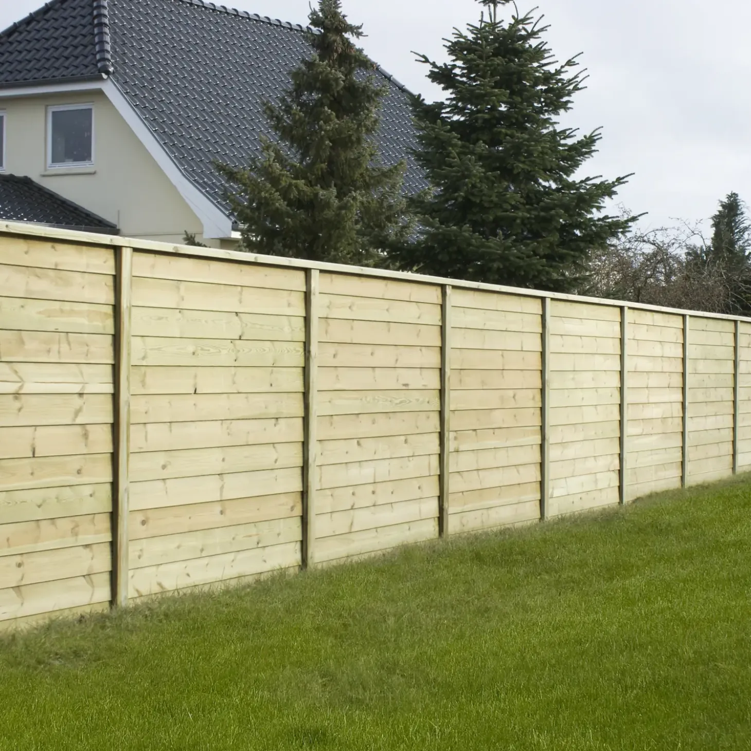 Endestolpe trykimprægneret 97x97 mm længde 2,7 m