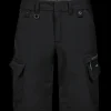 ENGEL 6337 Entire shorts 4-vejs stretch sort/Antrazitgrå str. 84