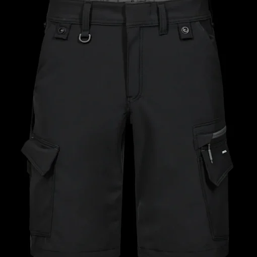 ENGEL 6337 Entire shorts 4-vejs stretch sort/Antrazitgrå str. 84