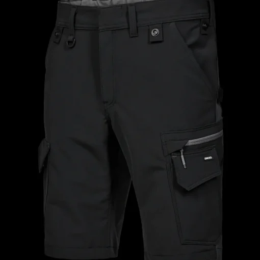 ENGEL 6337 Entire shorts 4-vejs stretch sort/Antrazitgrå str. 84