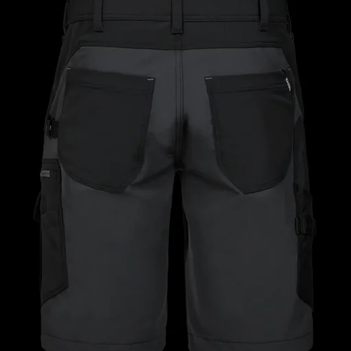 ENGEL 6337 Entire shorts 4-vejs stretch sort/Antrazitgrå str. 84