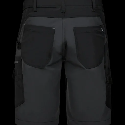 ENGEL 6337 Entire shorts 4-vejs stretch sort/Antrazitgrå str. 84