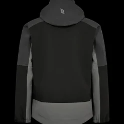 ENGEL 1129 Entire skaljakke sort/Antrazitgrå str. 2XL