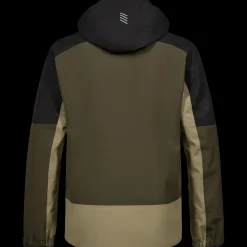 ENGEL 1129 Entire skaljakke skovgrøn/sort str. L