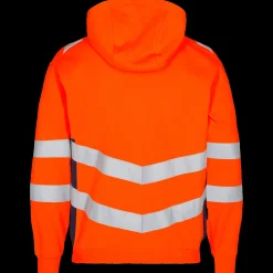 ENGEL Safety sweat cardigan orange/blue ink str. 2XL