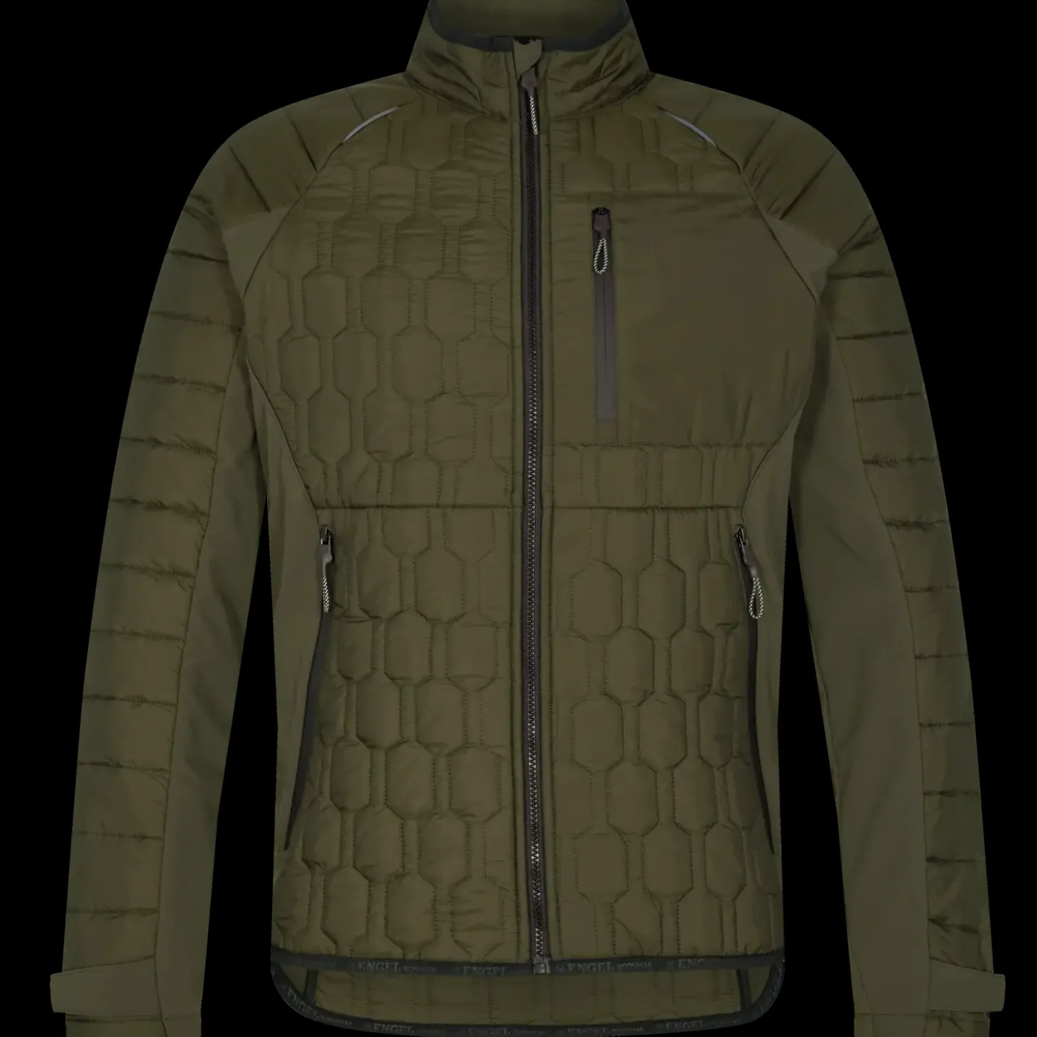 ENGEL X-treme quiltet jakke forest grøn str. L