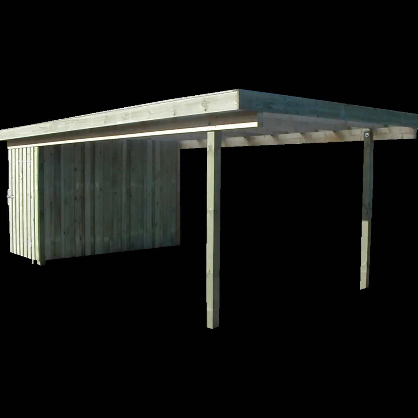 Erik carport med redskabsrum 320x604 cm - UDEN TAG