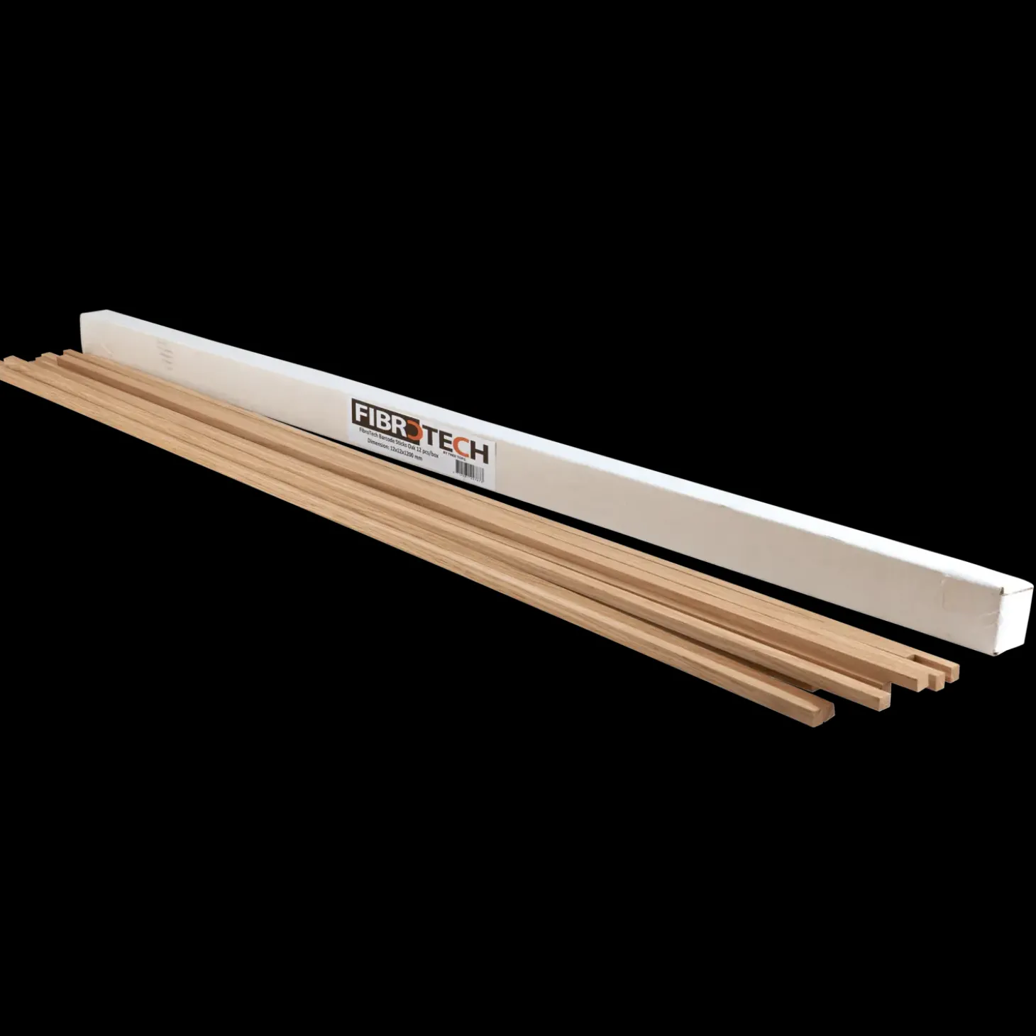 Fibrotech Barcode sticks eg 1200x12x12 mm 12 stk