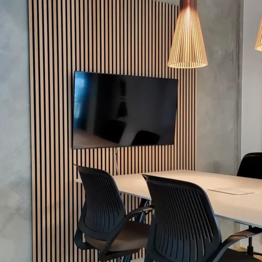 Fibrotech Premium akustikpanel 22x605x2440 mm light oak