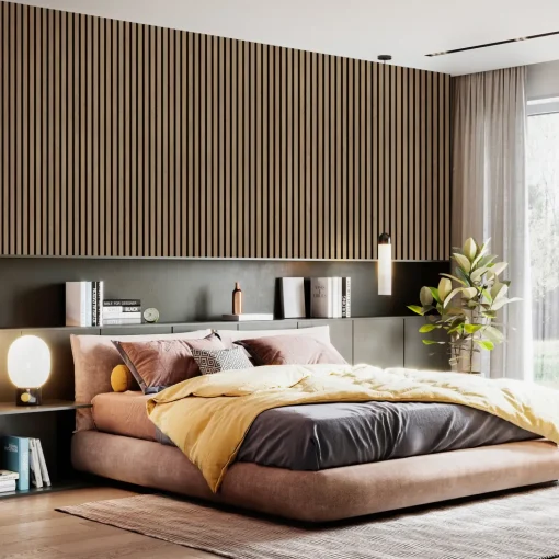 Fibrotech Premium akustikpanel 22x605x2440 mm oiled oak