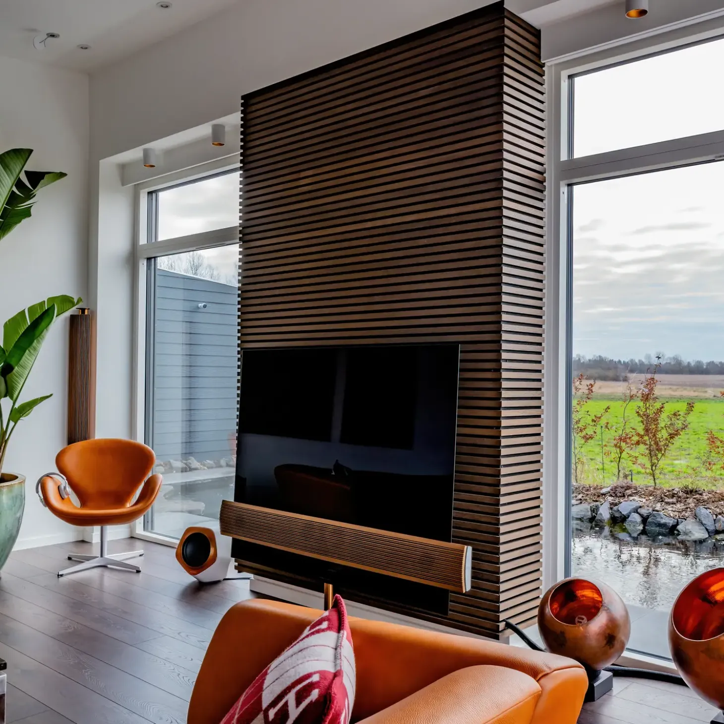 Fibrotech Premium akustikpanel 22x605x2440 mm smoked oak