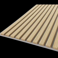 Fibrotech Quanti akustikpanel 18x520x2440 mm light oak m/grå polyester
