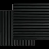 Fibrotech Square akustikpanel 22x520x520 mm black oak - pk á 2 stk.