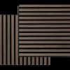 Fibrotech Square akustikpanel 22x520x520 mm walnut - pk á 2 stk.